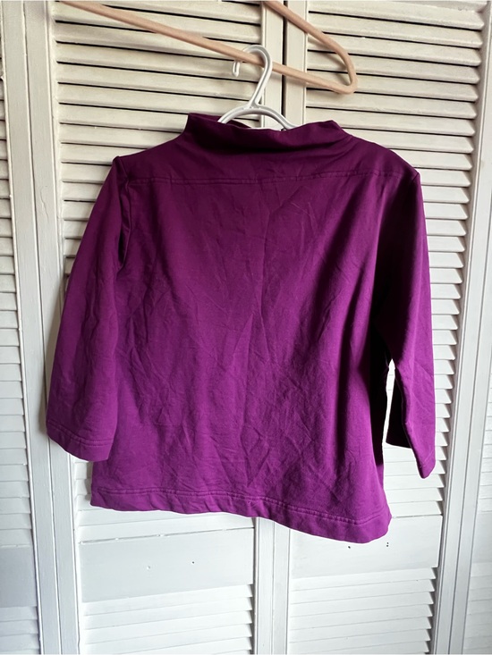 Vivien Of Holloway Tops - Purple fleece funnel top